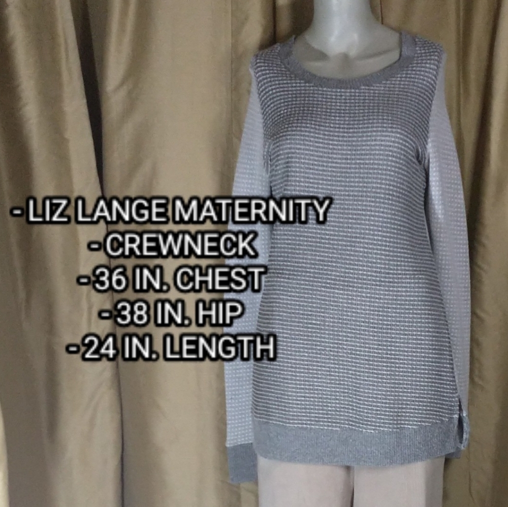 Liz Lange Maternity Knit Colorblock Sweater. Size XS.